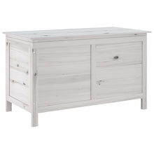 Tuinbox 99X49,5X58,5 Cm Massief Vurenhout Wit