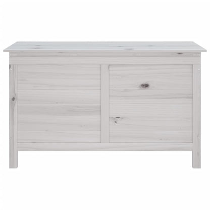 Tuinbox 99X49,5X58,5 Cm Massief Vurenhout Wit