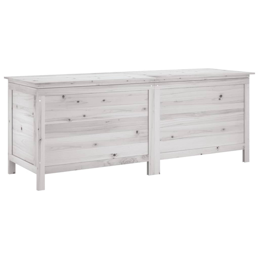 Tuinbox 150X50X56,5 Cm Massief Vurenhout Wit