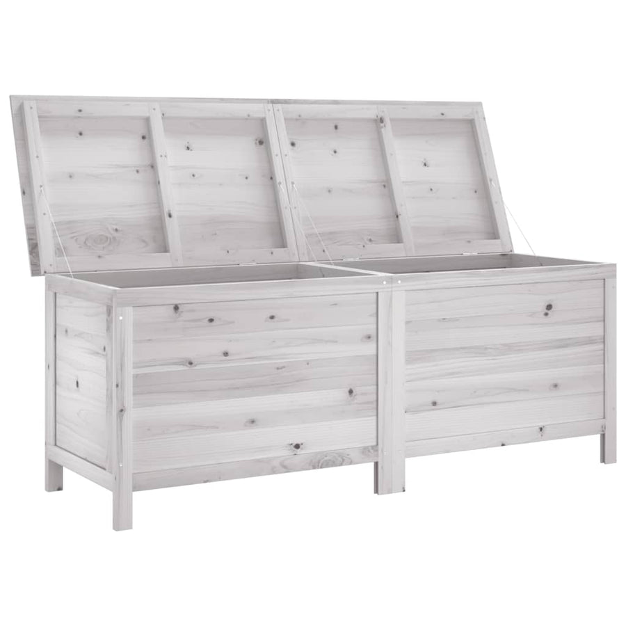 Tuinbox 150X50X56,5 Cm Massief Vurenhout Wit