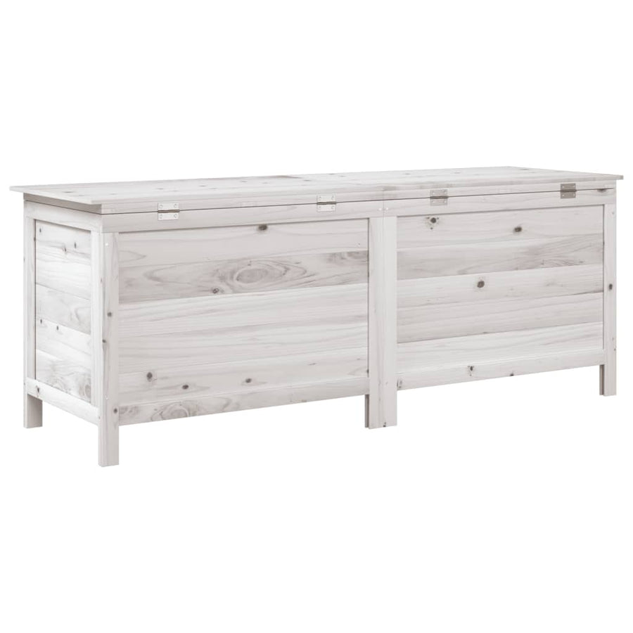 Tuinbox 150X50X56,5 Cm Massief Vurenhout Wit