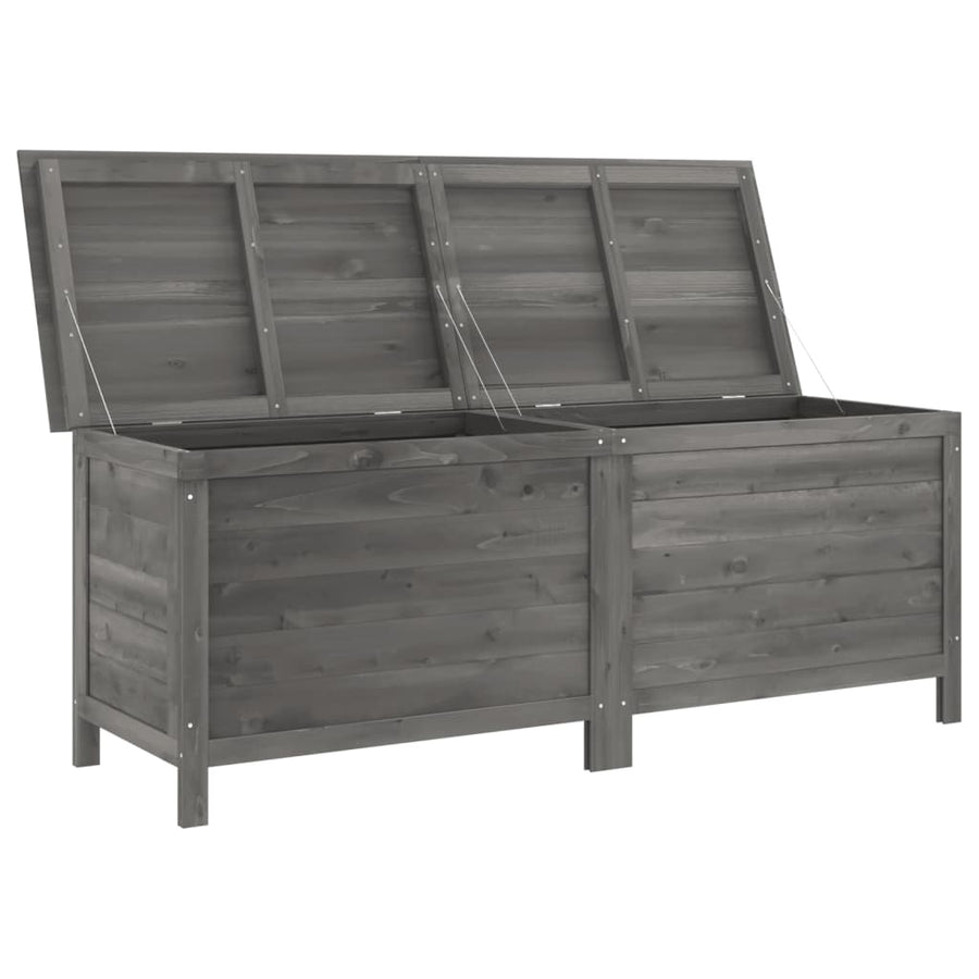 Tuinbox 150X50X56,5 Cm Massief Vurenhout Antracietkleurig