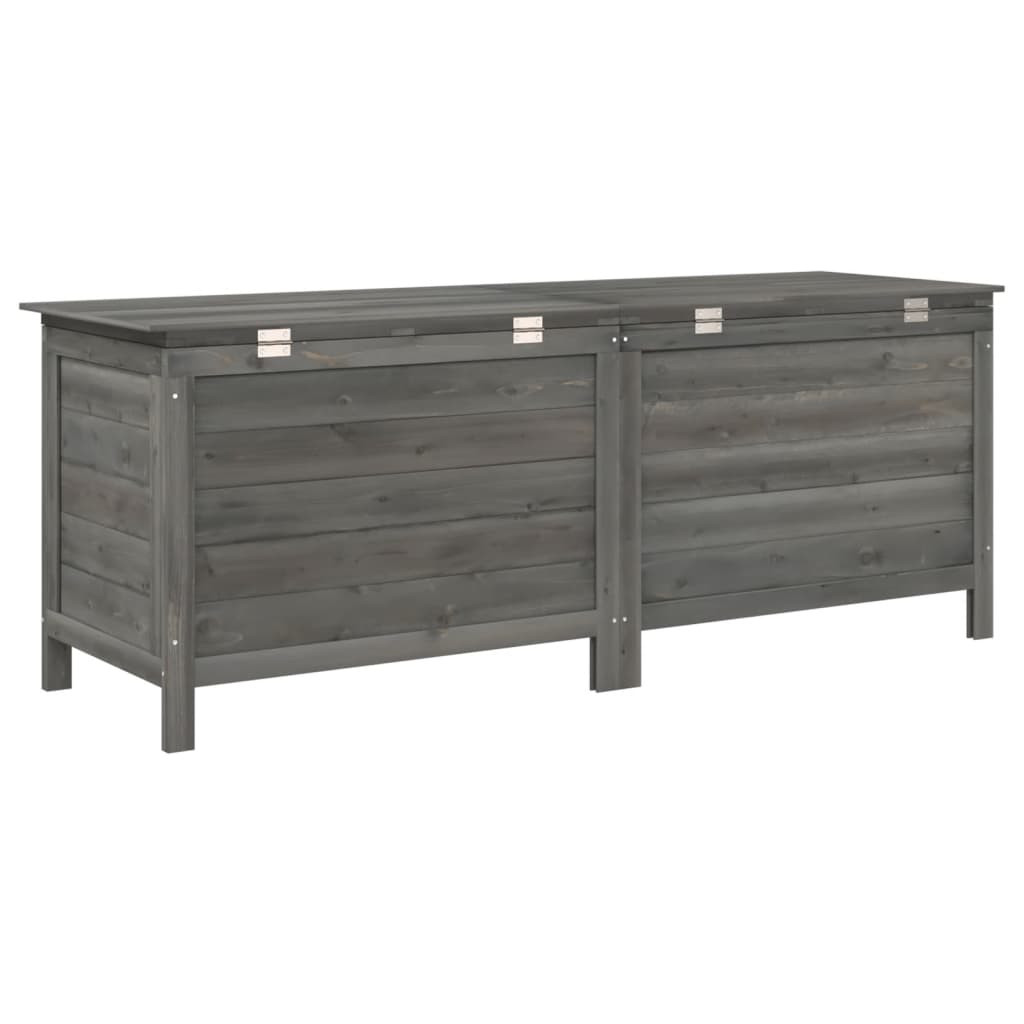 Tuinbox 150X50X56,5 Cm Massief Vurenhout Antracietkleurig
