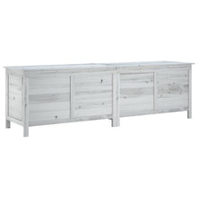 Tuinbox 198,5X50X56,5 Cm Massief Vurenhout Wit