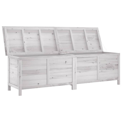 Tuinbox 198,5X50X56,5 Cm Massief Vurenhout Wit