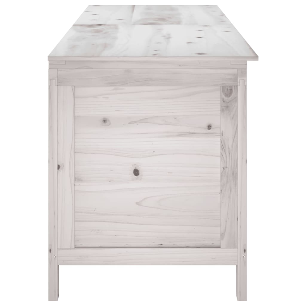Tuinbox 198,5X50X56,5 Cm Massief Vurenhout Wit