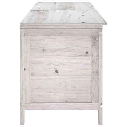 Tuinbox 198,5X50X56,5 Cm Massief Vurenhout Wit