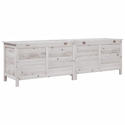 Tuinbox 198,5X50X56,5 Cm Massief Vurenhout Wit