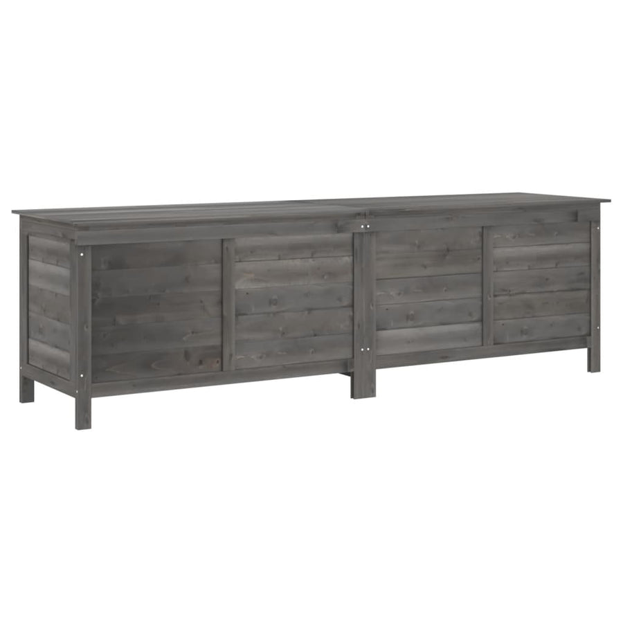 Tuinbox 198,5X50X56,5 Cm Massief Vurenhout Antracietkleurig