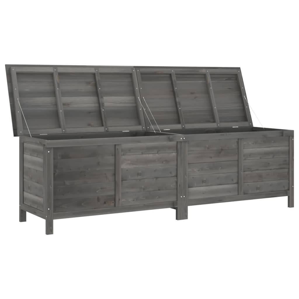 Tuinbox 198,5X50X56,5 Cm Massief Vurenhout Antracietkleurig