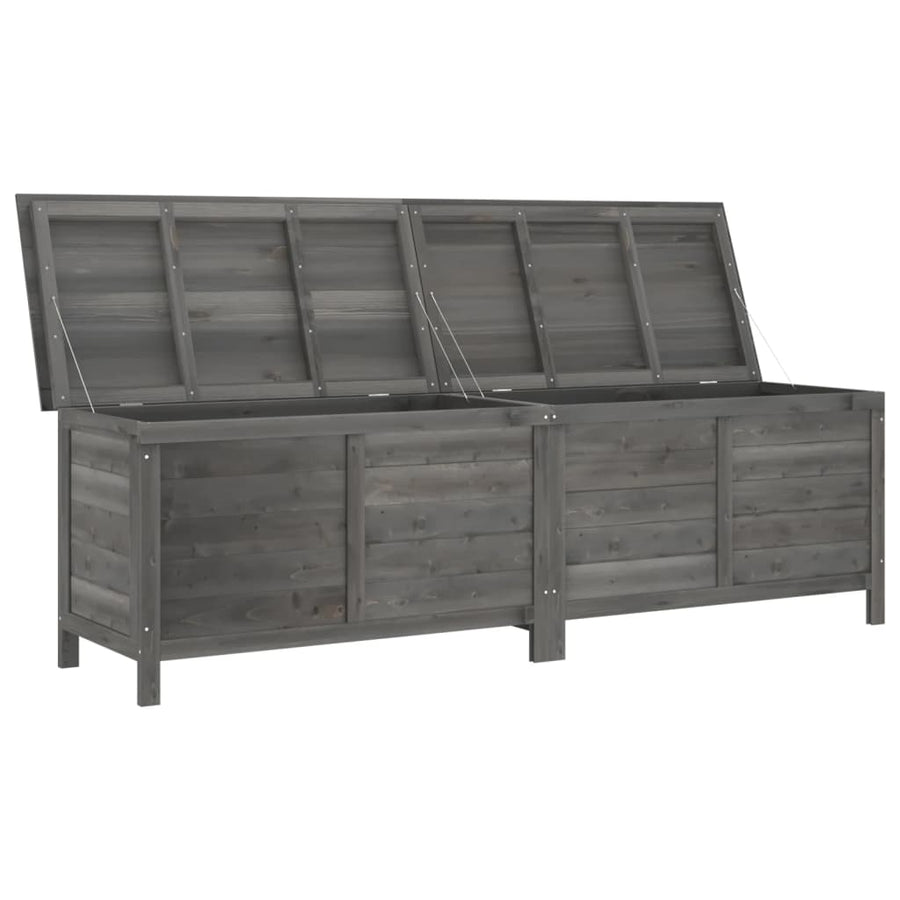 Tuinbox 198,5X50X56,5 Cm Massief Vurenhout Antracietkleurig
