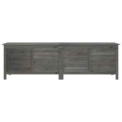 Tuinbox 198,5X50X56,5 Cm Massief Vurenhout Antracietkleurig