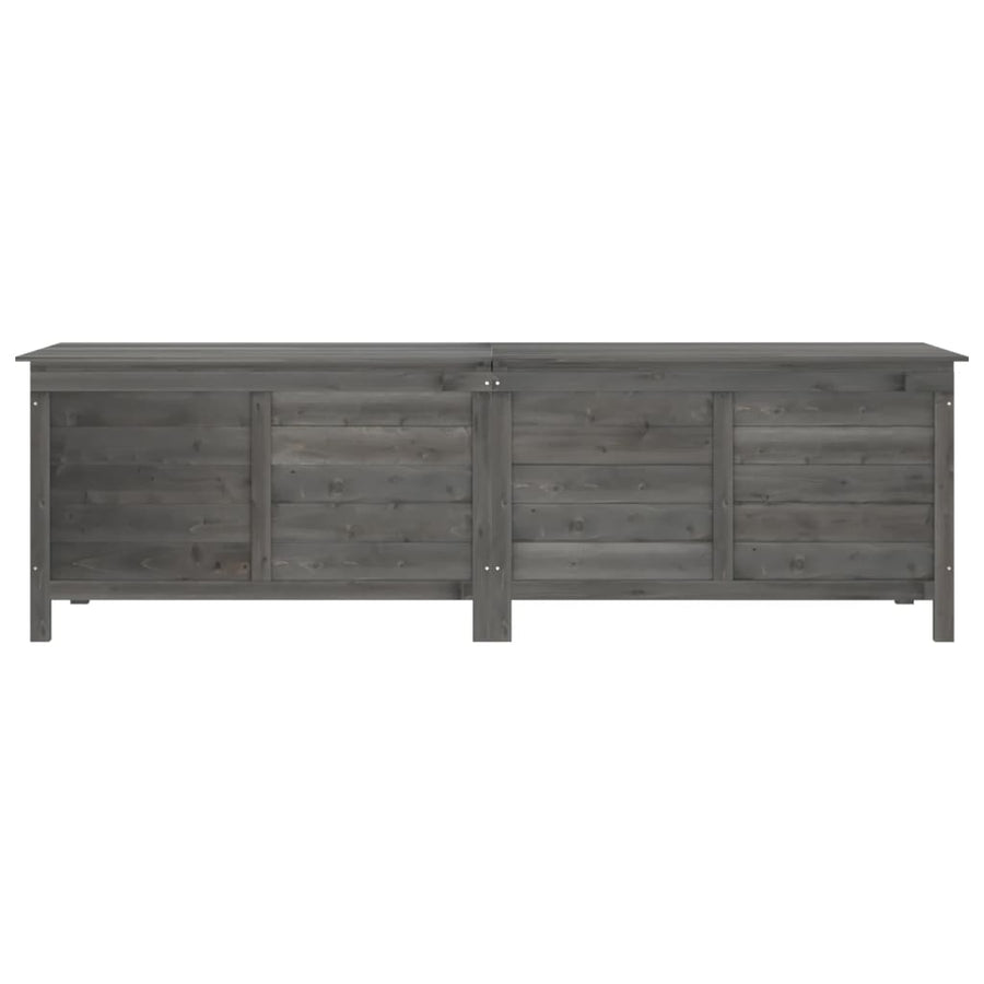 Tuinbox 198,5X50X56,5 Cm Massief Vurenhout Antracietkleurig