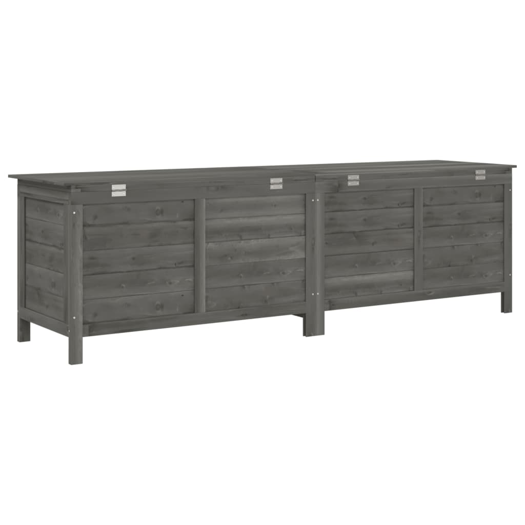Tuinbox 198,5X50X56,5 Cm Massief Vurenhout Antracietkleurig