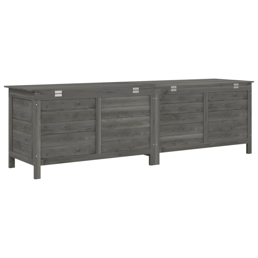 Tuinbox 198,5X50X56,5 Cm Massief Vurenhout Antracietkleurig