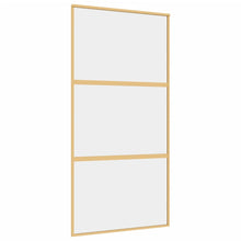 Schuifdeur 102,5X205 Cm Helder Esg-Glas En Aluminium Goudkleur