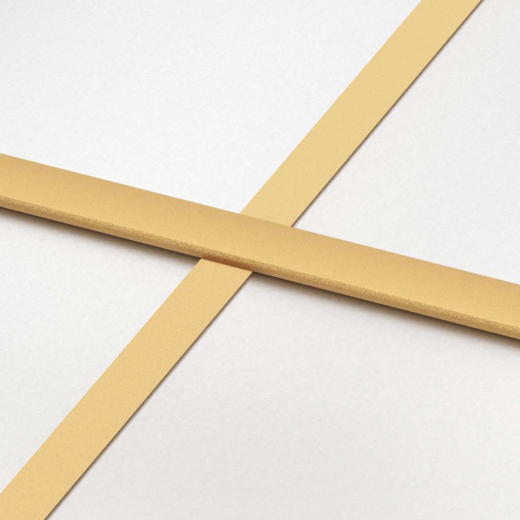 Schuifdeur 76x205 cm mat ESG-glas en aluminium goudkleurig