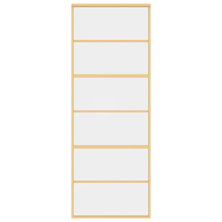 Schuifdeur Helder Esg-Glas En Aluminium Kleurig Goud 76 x 205 cm