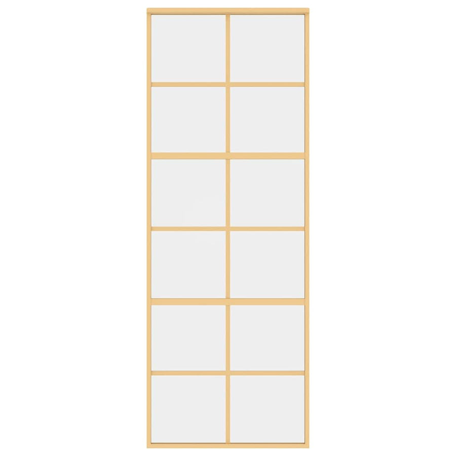 Schuifdeur Helder Esg-Glas En Aluminium Kleurig Goud 76 x 205 cm