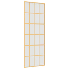 Schuifdeur 76X205 Cm Mat Esg-Glas En Aluminium Goudkleurig