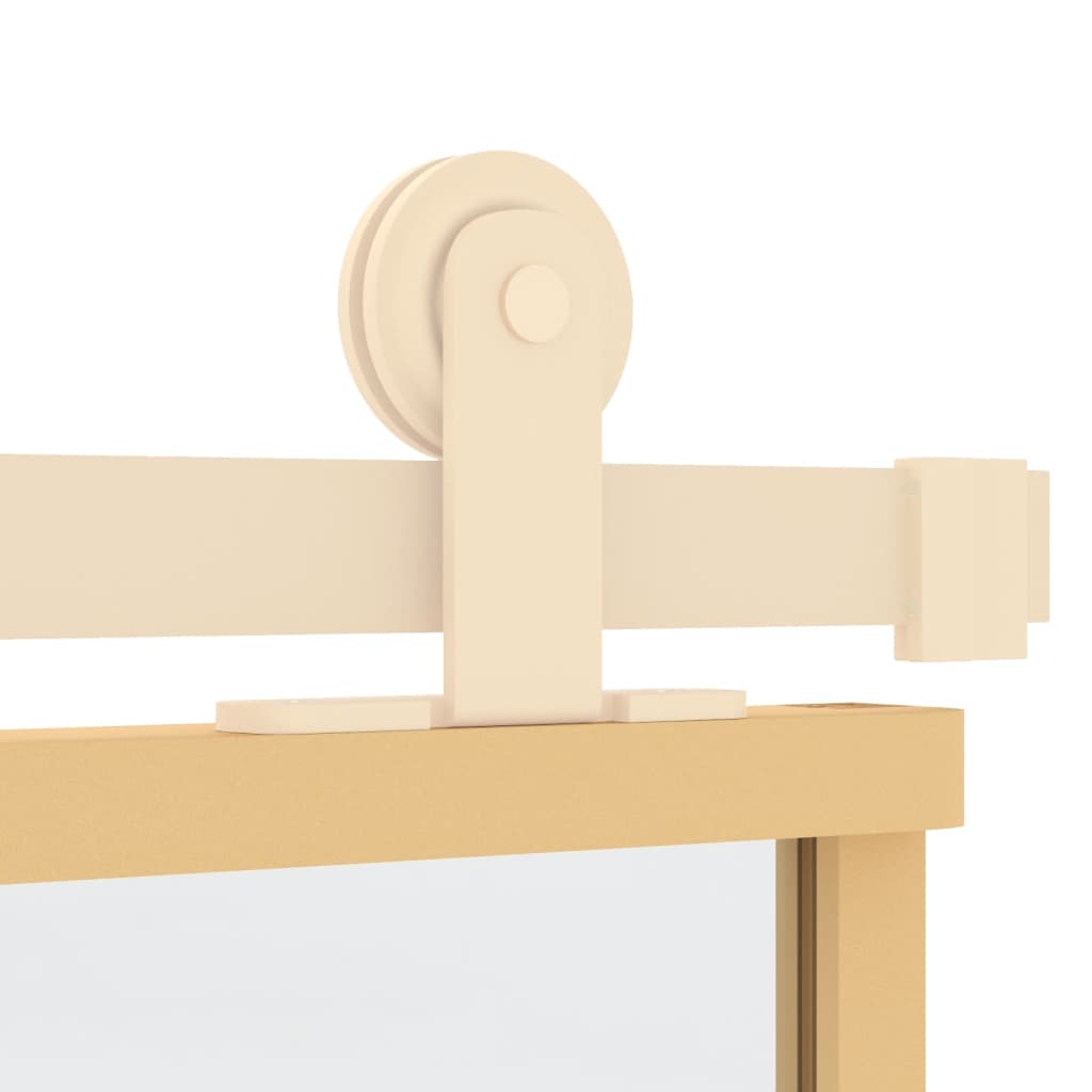 Schuifdeur 76x205 cm helder ESG-glas en aluminium goudkleurig 1 76 x 205 cm Goud