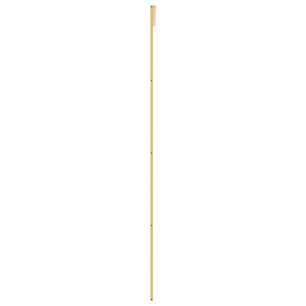 Schuifdeur 102,5x205 cm helder ESG-glas en aluminium goudkleur 102.5 x 205 cm Doorzichtig