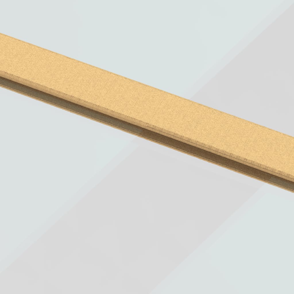 Schuifdeur 102,5x205 cm helder ESG-glas en aluminium goudkleur 102.5 x 205 cm Doorzichtig