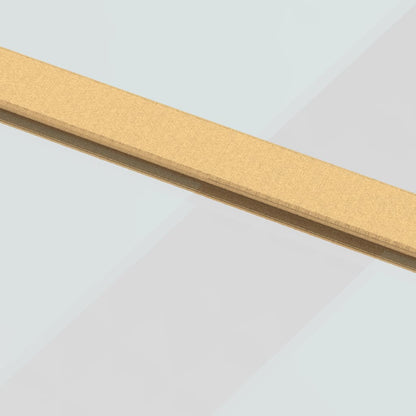 Schuifdeur 102,5x205 cm helder ESG-glas en aluminium goudkleur 102.5 x 205 cm Doorzichtig