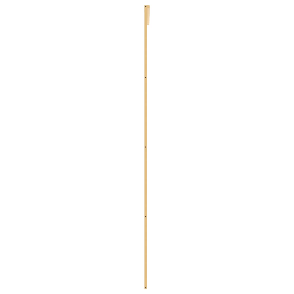 Schuifdeur 90x205 cm mat ESG-glas en aluminium goudkleurig 90 x 205 cm Mat