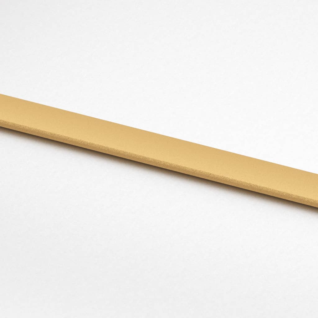 Schuifdeur 102,5x205 cm mat ESG-glas en aluminium goudkleurig 102.5 x 205 cm Mat