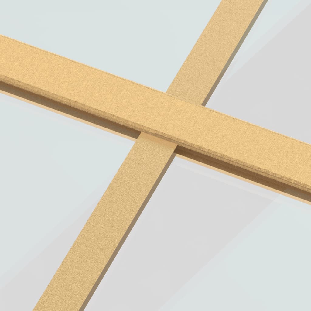 Schuifdeur 76x205 cm helder ESG-glas en aluminium goudkleurig 1 76 x 205 cm Goud