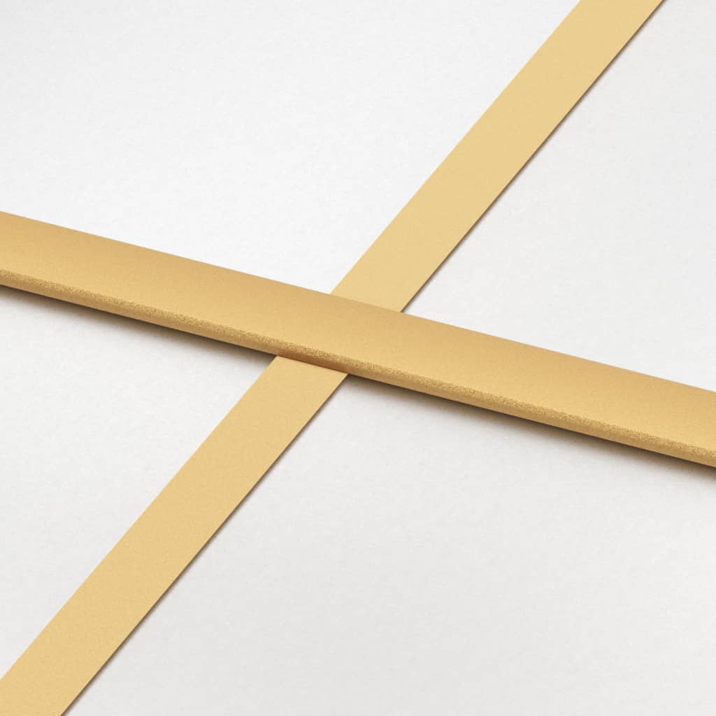 Schuifdeur 90x205 cm mat ESG-glas en aluminium goudkleurig 90 x 205 cm Mat