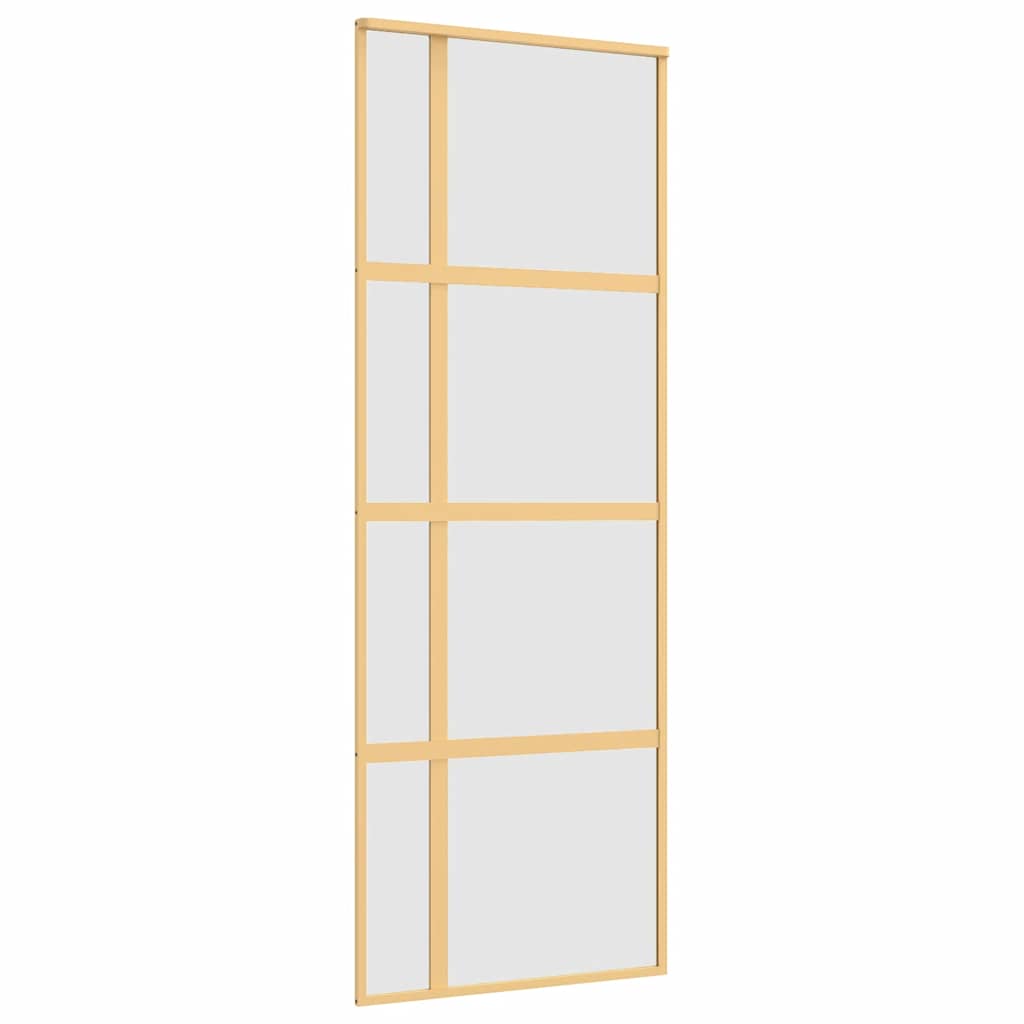 Schuifdeur Esg-Glas En Aluminium Kleurig Goud 76 x 205 cm