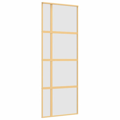 Schuifdeur Esg-Glas En Aluminium Kleurig Goud 76 x 205 cm