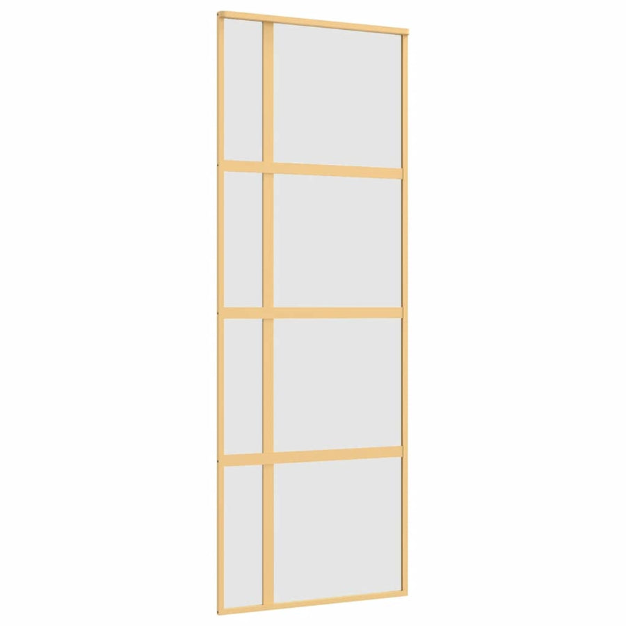 Schuifdeur Esg-Glas En Aluminium Kleurig Goud 76 x 205 cm
