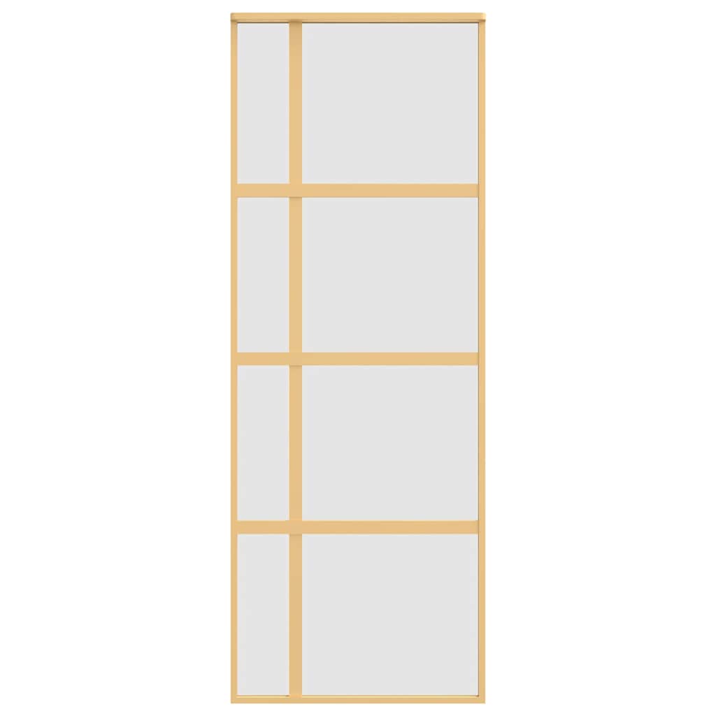 Schuifdeur Esg-Glas En Aluminium Kleurig Goud 76 x 205 cm