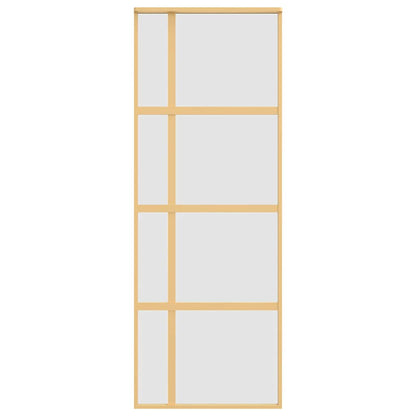 Schuifdeur Esg-Glas En Aluminium Kleurig Goud 76 x 205 cm