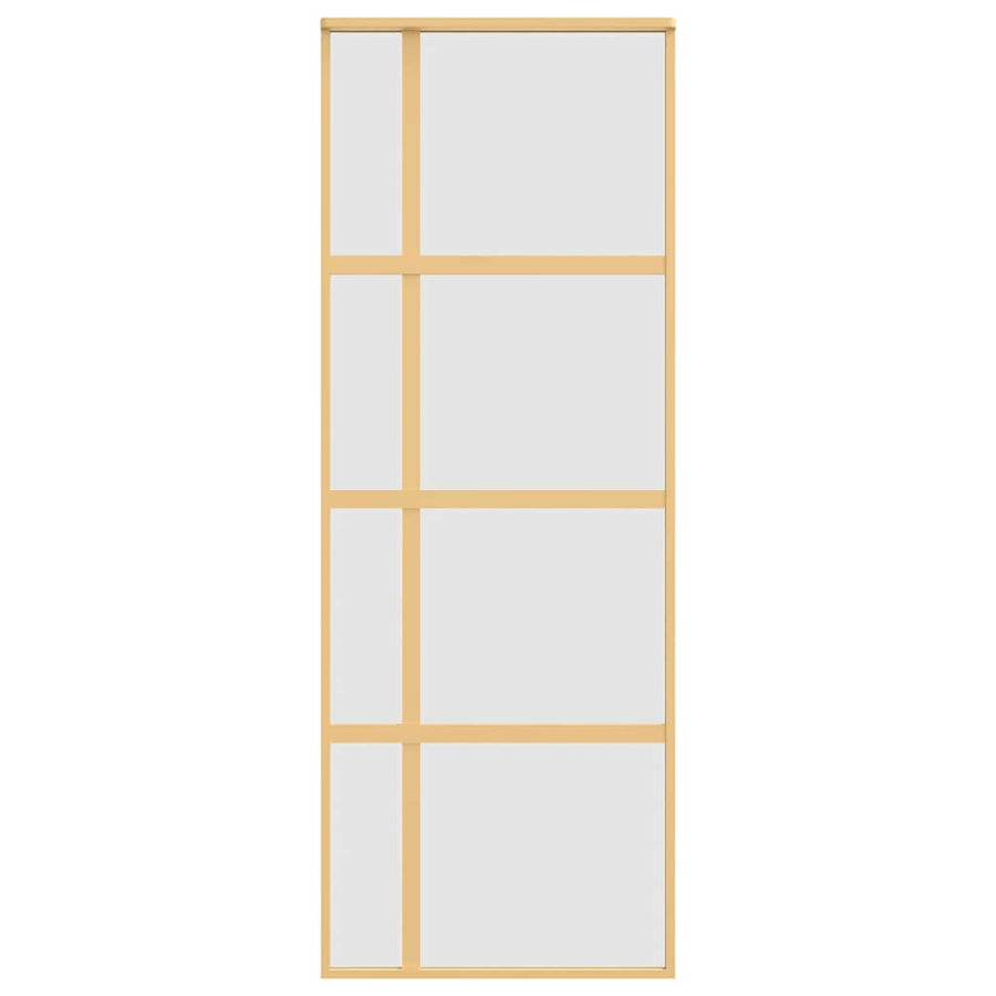 Schuifdeur Esg-Glas En Aluminium Kleurig Goud 76 x 205 cm