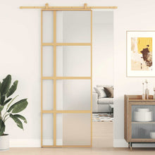 Schuifdeur Esg-Glas En Aluminium Kleurig Goud 76 x 205 cm