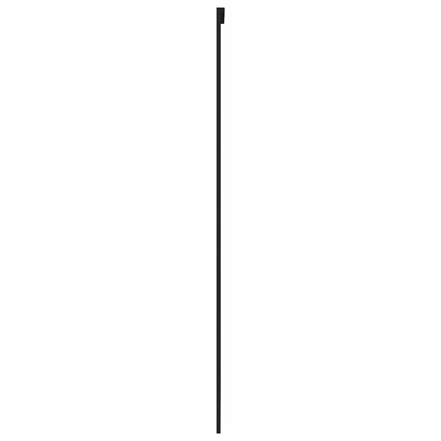 Schuifdeur 102,5x205 cm gehard glas en aluminium zwart