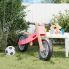 Loopfiets kinderen roze multiplex