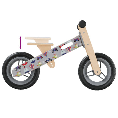Loopfiets Voor Kinderen Met Print Grijs