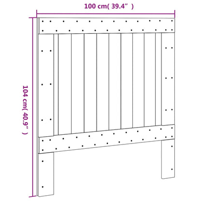 Hoofdbord 100X104 Cm Massief Grenenhout
