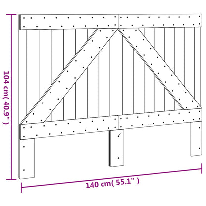 Hoofdbord 140X104 Cm Massief Grenenhout