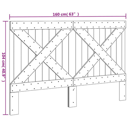 Hoofdbord 160X104 Cm Massief Grenenhout