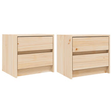 Nachtkastjes 2 St 40X31X35,5 Cm Massief Grenenhout