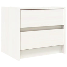 Nachtkastje 40X31X35,5 Cm Massief Grenenhout Wit