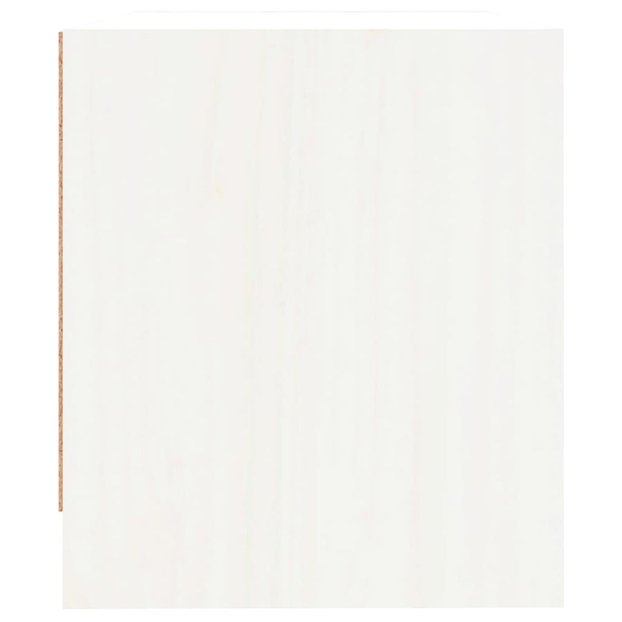 Nachtkastjes 2 St 40X31X35,5 Cm Massief Grenenhout Wit