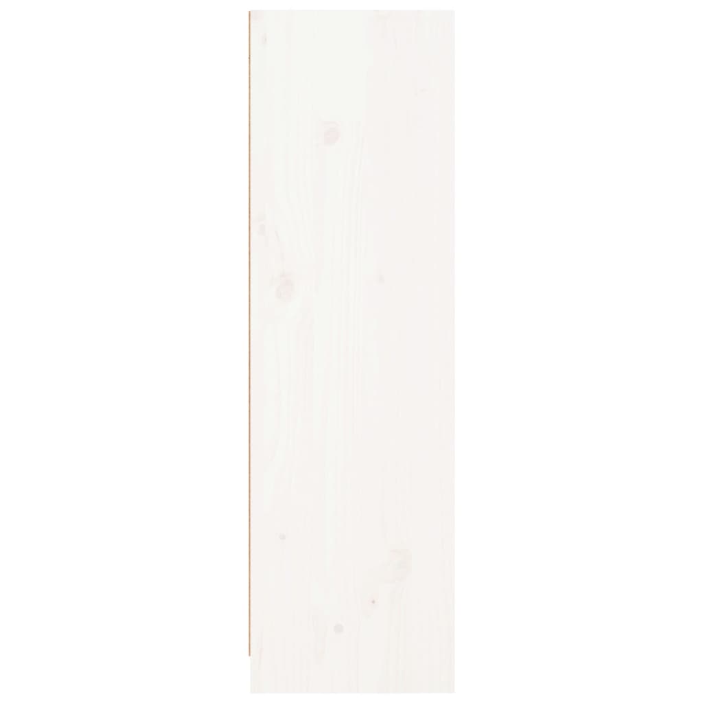 Boekenkast 70X33X110 Massief Grenenhout Wit