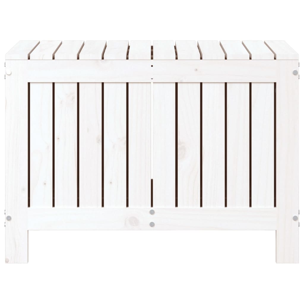 Tuinbox 76X42,5X54 Cm Massief Grenenhout Wit